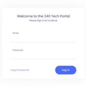 240 Tech Portal Log In Page